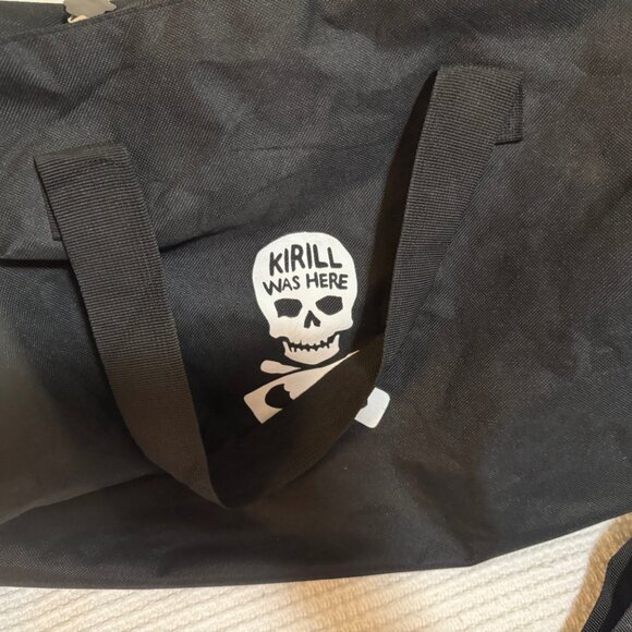 Assholes Live Forever, I'm a F**ing Lady duffle Bag, black/ White, NWOT - Picture 2 of 4